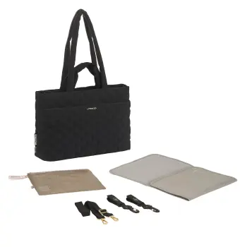 Lässig - Wickeltasche gesteppt Liva Schwarz