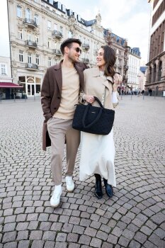 Lässig - Wickeltasche gesteppt Liva Schwarz