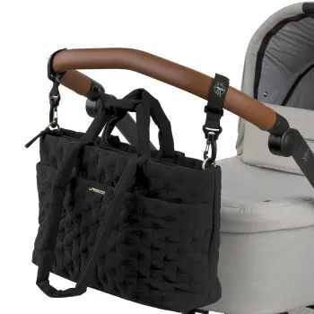 Lässig - Wickeltasche gesteppt Liva Schwarz
