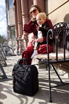 Lässig - Wickelrucksack Minoa Schwarz