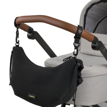 Lässig - Wickeltasche Crossbody gesteppt Lunua Bum Bag Schwarz