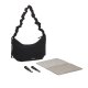 Lässig - Wickeltasche Crossbody gesteppt Lunua Bum Bag Schwarz