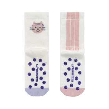 Lässig - Kinder Antirutsch-Socken (2er-Set) Katze...