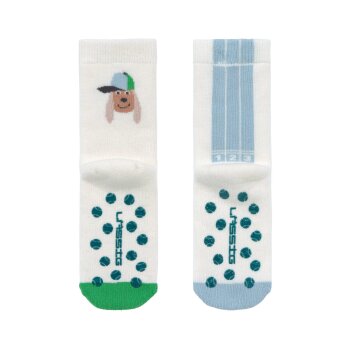 Lässig - Kinder Antirutsch-Socken (2er-Set) Hund Gr....