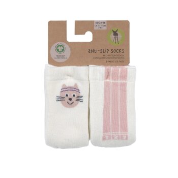 Lässig - Kinder Antirutsch-Socken (2er-Set) Katze Gr. 23/26 (2)