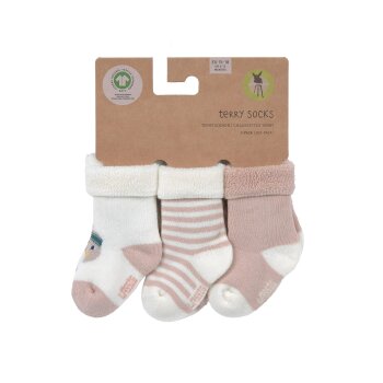 Lässig - Baby Socken Frottee (3er Set) Bio Baumwolle Ente Gr. 12/14 (2)