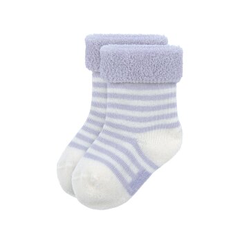 Lässig - Baby-Socken Frottee 3er-Set - Katze Lila/Weiß, Gr. 15/18