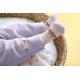 Lässig - Baby-Socken Frottee 3er-Set - Katze Lila/Weiß, Gr. 15/18