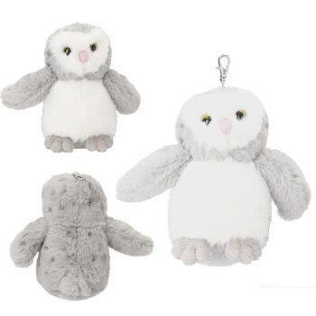 Depesche - Snukis Plüsch - Anhänger Eule, sort.