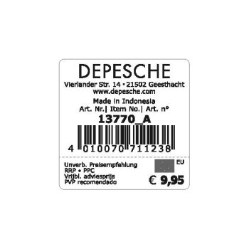 Depesche - Snukis Plüsch - Anhänger Eule, sort.