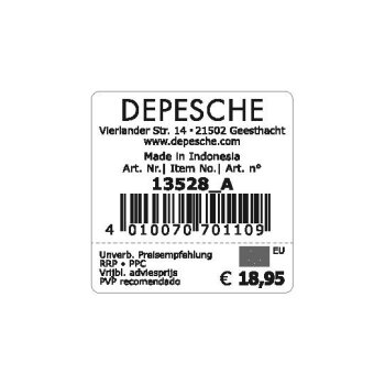 Depesche - Princess Mimi Plüsch - Hase lila mit Schlafmaske