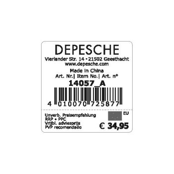 Depesche - TOPModel Plüsch - Hund Teddy braun, 30 cm