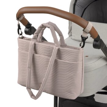 Lässig - Wickeltasche gesteppt Liva Beige