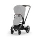 Cybex - Platinum e-PRIAM 5 Style Rahmen inkl. Gestell und Sitzeinheit Chrome brown