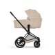 Cybex - Platinum PRIAM 5 Comfort 2 in 1 Kombikinderwagen Matt black Cozy beige