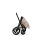 Cybex - Platinum PRIAM 5 Comfort 2 in 1 Kombikinderwagen Matt black Cozy beige
