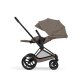 Cybex - Platinum PRIAM 5 Comfort 2 in 1 Kombikinderwagen Matt black Coconut brown