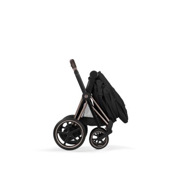 Cybex - Platinum e-PRIAM 5 Comfort 2 in 1 Kombikinderwagen Rosegold Sepia black