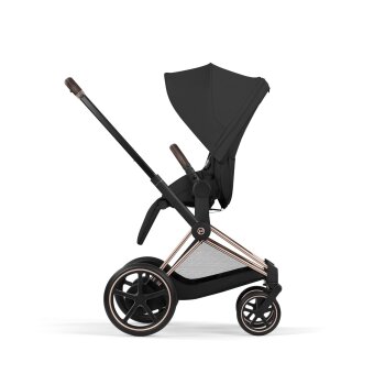 Cybex - Platinum e-PRIAM 5 Comfort 2 in 1 Kombikinderwagen Rosegold Sepia black