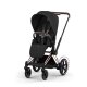 Cybex - Platinum e-PRIAM 5 Comfort 2 in 1 Kombikinderwagen Rosegold Sepia black