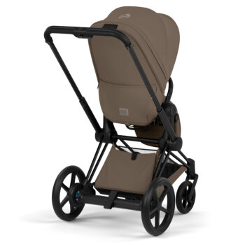 Cybex - Platinum e-PRIAM 5 Comfort 2 in 1 Kombikinderwagen Matt black Coconut brown