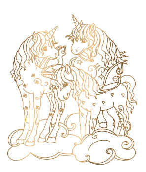 Coppenrath - Einhorn-Paradies - Metallic-Malen mit...