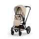 Cybex - Platinum PRIAM 5 Comfort Kinderwagen Set 4 in 1 inkl. Cybex Cloud T, Base T (Matt black Cozy beige)