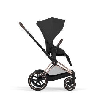 Cybex - Platinum PRIAM 5 Comfort Kinderwagen Set 4 in 1 inkl. Cybex Cloud T, Base T (Rosegold Sepia black)