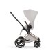 Cybex - Platinum PRIAM 5 Style Kinderwagen Set 4 in 1 inkl. Cybex Cloud T, Base T (City grey)