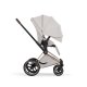 Cybex - Platinum PRIAM 5 Style Kinderwagen Set 4 in 1 inkl. Cybex Cloud T, Base T (City grey)