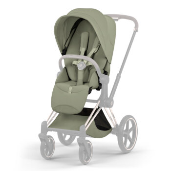 Cybex - Platinum PRIAM 5 Style Kinderwagen Set 4 in 1 inkl. Cybex Cloud T, Base T (Sage green)