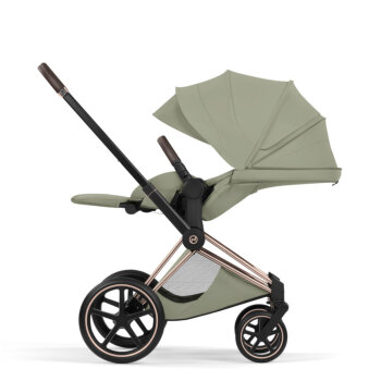 Cybex - Platinum PRIAM 5 Style Kinderwagen Set 4 in 1 inkl. Cybex Cloud T, Base T (Sage green)