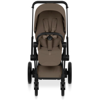 Cybex - Platinum e-PRIAM 5 Comfort Kinderwagen Set 4 in 1 inkl. Cybex Cloud T, Base T (Matt black Coconut brown)
