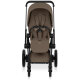 Cybex - Platinum e-PRIAM 5 Comfort Kinderwagen Set 4 in 1 inkl. Cybex Cloud T, Base T (Matt black Coconut brown)