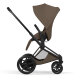 Cybex - Platinum e-PRIAM 5 Comfort Kinderwagen Set 4 in 1 inkl. Cybex Cloud T, Base T (Matt black Coconut brown)