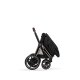 Cybex - Platinum e-PRIAM 5 Comfort Kinderwagen Set 4 in 1 inkl. Cybex Cloud T, Base T (Rosegold Sepia black)
