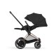 Cybex - Platinum e-PRIAM 5 Comfort Kinderwagen Set 4 in 1 inkl. Cybex Cloud T, Base T (Rosegold Sepia black)