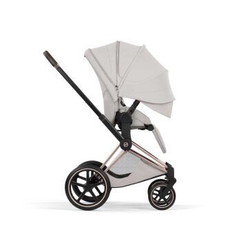 Cybex - Platinum e-PRIAM 5 Style Kinderwagen Set 4 in 1 inkl. Cybex Cloud T, Base T (City grey)