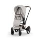 Cybex - Platinum e-PRIAM 5 Style Kinderwagen Set 4 in 1 inkl. Cybex Cloud T, Base T (City grey)