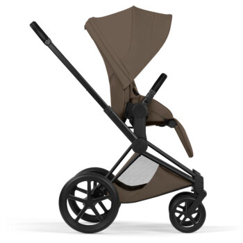 Cybex - Platinum e-PRIAM 5 Style Kinderwagen Set 4 in 1 inkl. Cybex Cloud T, Base T (Coconut brown)