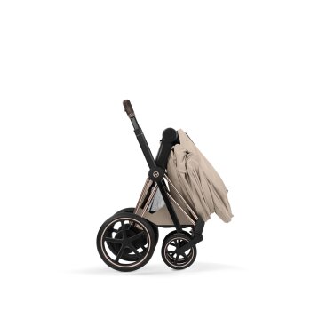 Cybex - Platinum e-PRIAM 5 Style Kinderwagen Set 4 in 1 inkl. Cybex Cloud T, Base T (Cozy beige)