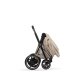 Cybex - Platinum e-PRIAM 5 Style Kinderwagen Set 4 in 1 inkl. Cybex Cloud T, Base T (Cozy beige)