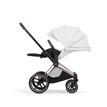 Cybex - Platinum e-PRIAM 5 Style Kinderwagen Set 4 in 1 inkl. Cybex Cloud T, Base T (Off white)
