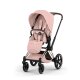 Cybex - Platinum e-PRIAM 5 Style Kinderwagen Set 4 in 1 inkl. Cybex Cloud T, Base T (Peach pink)
