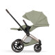 Cybex - Platinum e-PRIAM 5 Style Kinderwagen Set 4 in 1 inkl. Cybex Cloud T, Base T (Sage green)