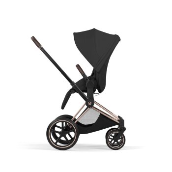 Cybex - Platinum e-PRIAM 5 Style Kinderwagen Set 4 in 1 inkl. Cybex Cloud T, Base T (Sepia black)