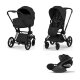 Cybex - Platinum PRIAM 5 Style Kinderwagen Set 3 in 1 inkl. Cybex Cloud T (Sepia black)