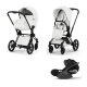Cybex - Platinum PRIAM 5 Style Kinderwagen Set 3 in 1 inkl. Cybex Cloud T (Off white)