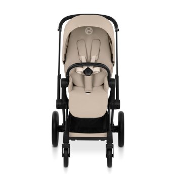 Cybex - Platinum PRIAM 5 Comfort Kinderwagen Set 3 in 1 inkl. Cybex Cloud T (Matt black Cozy beige)