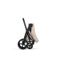 Cybex - Platinum PRIAM 5 Comfort Kinderwagen Set 3 in 1 inkl. Cybex Cloud T (Matt black Cozy beige)